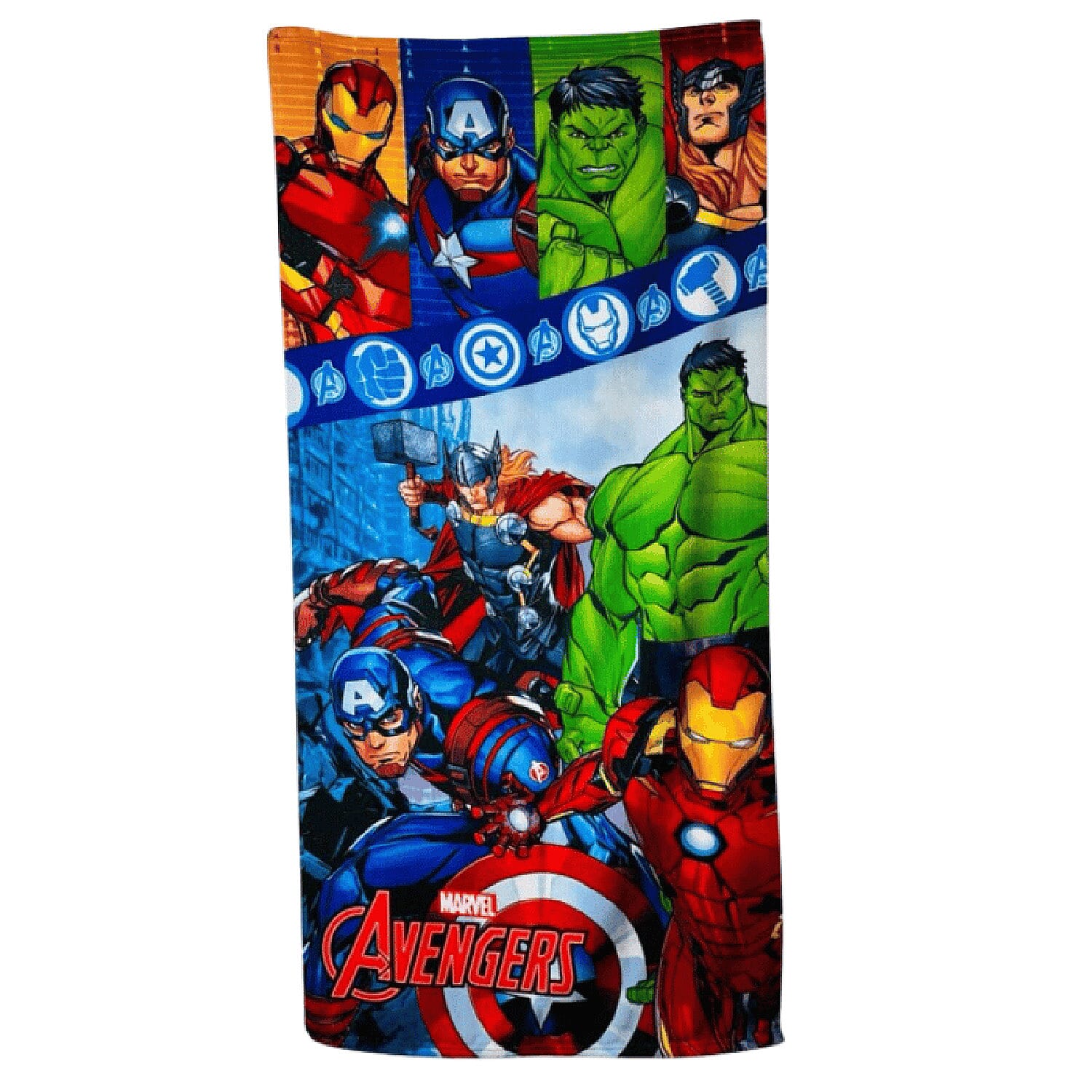 Marvel Avengers Microfibre Kids Towel (140 x 70 cm) - Multi Colour