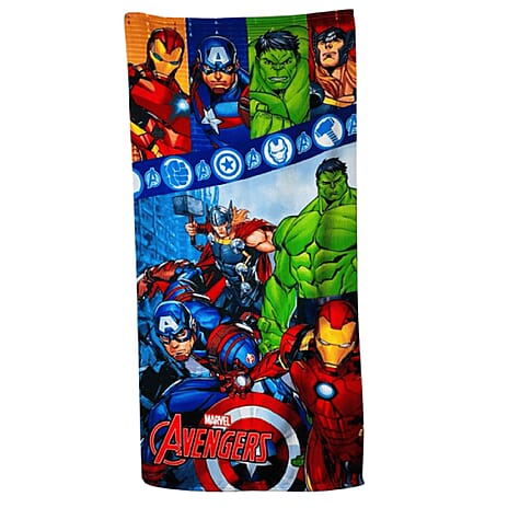 Marvel Avengers Microfibre Kids Towel (140 x 70 cm) - Multi Colour