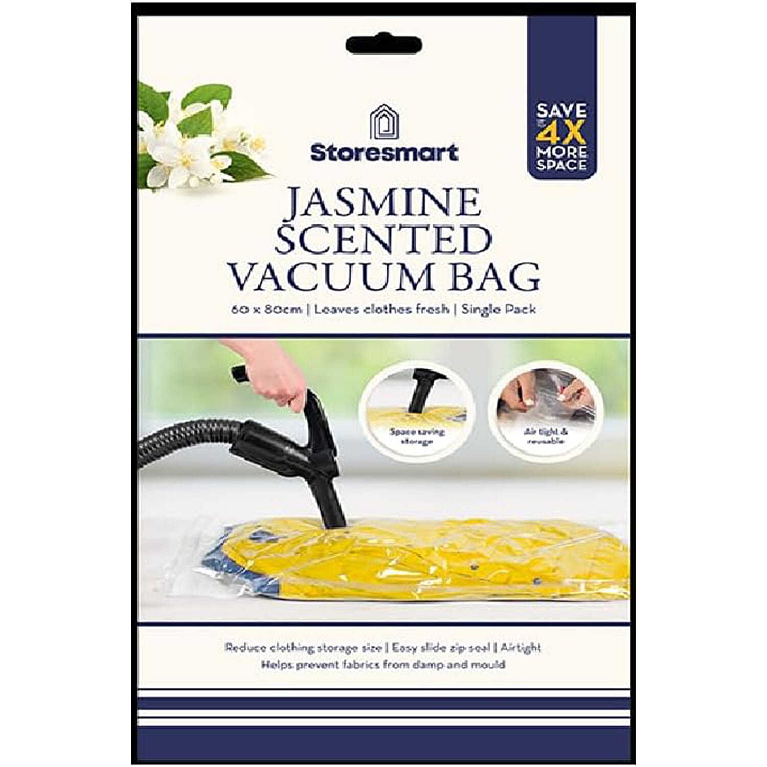 Jasmine Vacuum Storage Bag (60 x 80cm) - Yellow