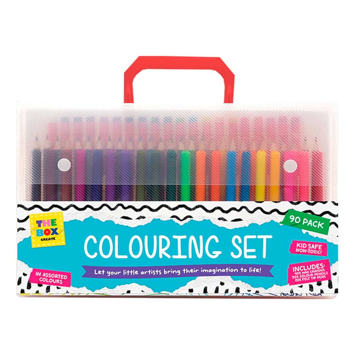 Colouring Set 90 Packs - Multi Colour