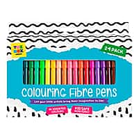 Colouring Fibre Pens (Pack of 24) - Black