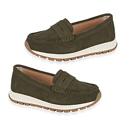 Jo & Joe Ladies Lima Genuine Suede Loafer With Chunky Cushioning Sole