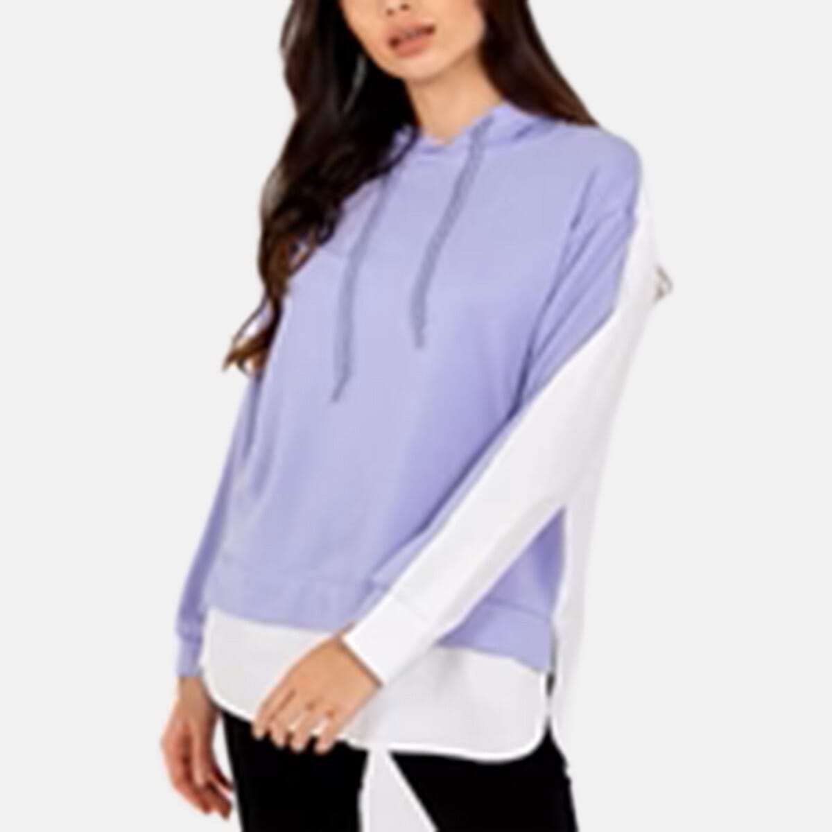 QED London Pullover Sweatshirt Hoodie With Shirt