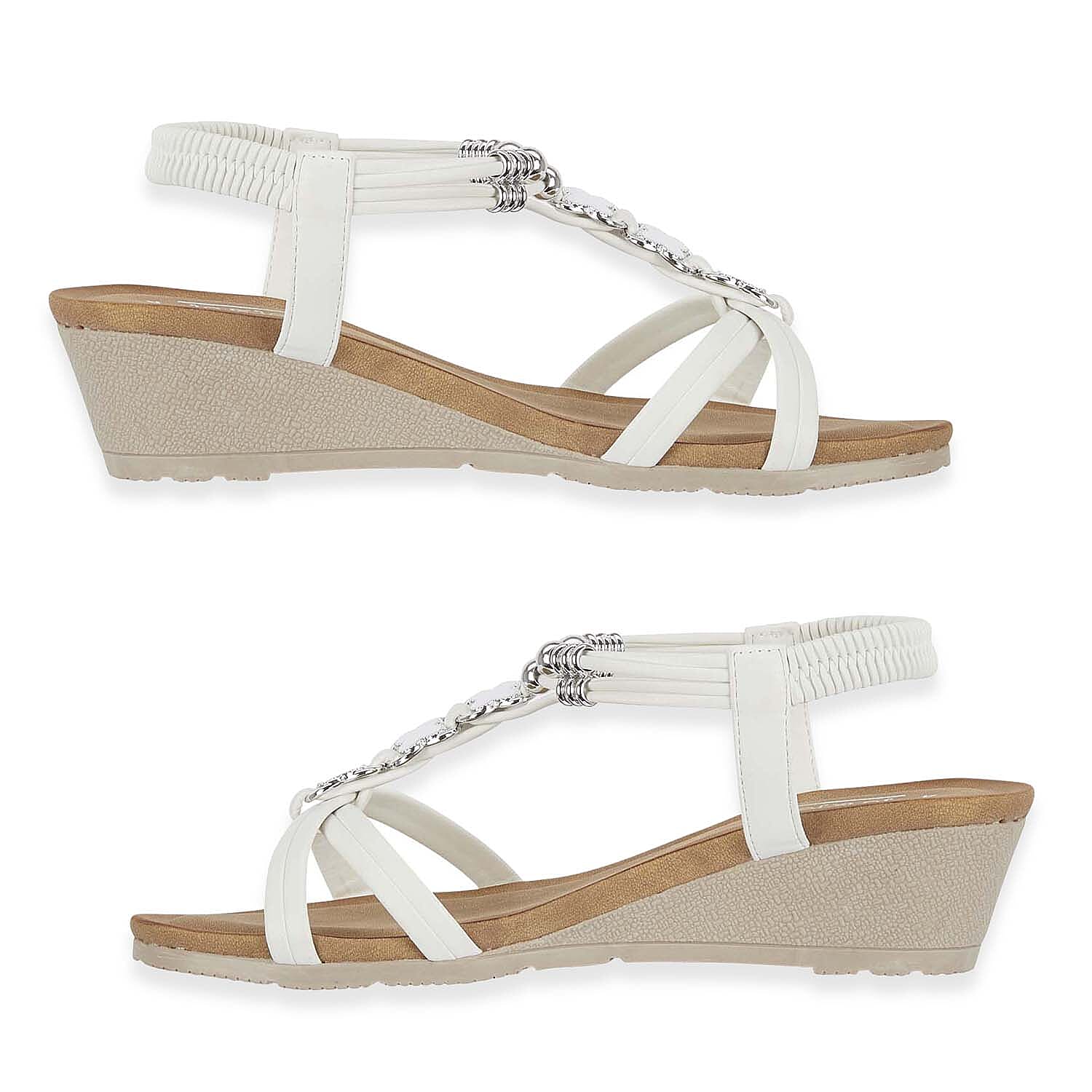 Jo-Joe-Ladies-Sandal-Size-4-White