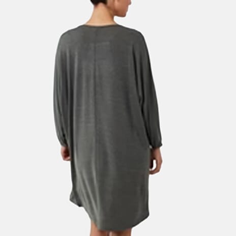 QED London Animal Heart Loose Fit Tunic Top (Size S-M, 8 to 16) - Khaki