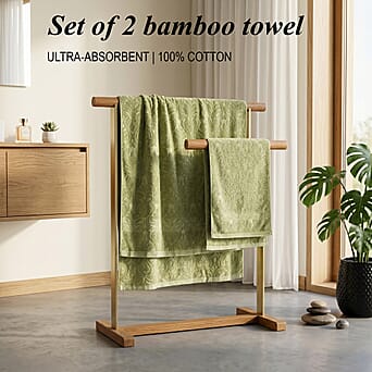 https://tjcuk.sirv.com/Products/85/3/8530574/Bamboo-Patterned-Towel-Size-70x1-cm-Green_8530574.jpg?w=342&h=342