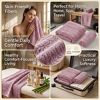 https://tjcuk.sirv.com/Products/85/3/8530575/Bamboo-Patterned-Towel-Size-70x1-cm-Pink_8530575_2.jpg?w=342&h=342
