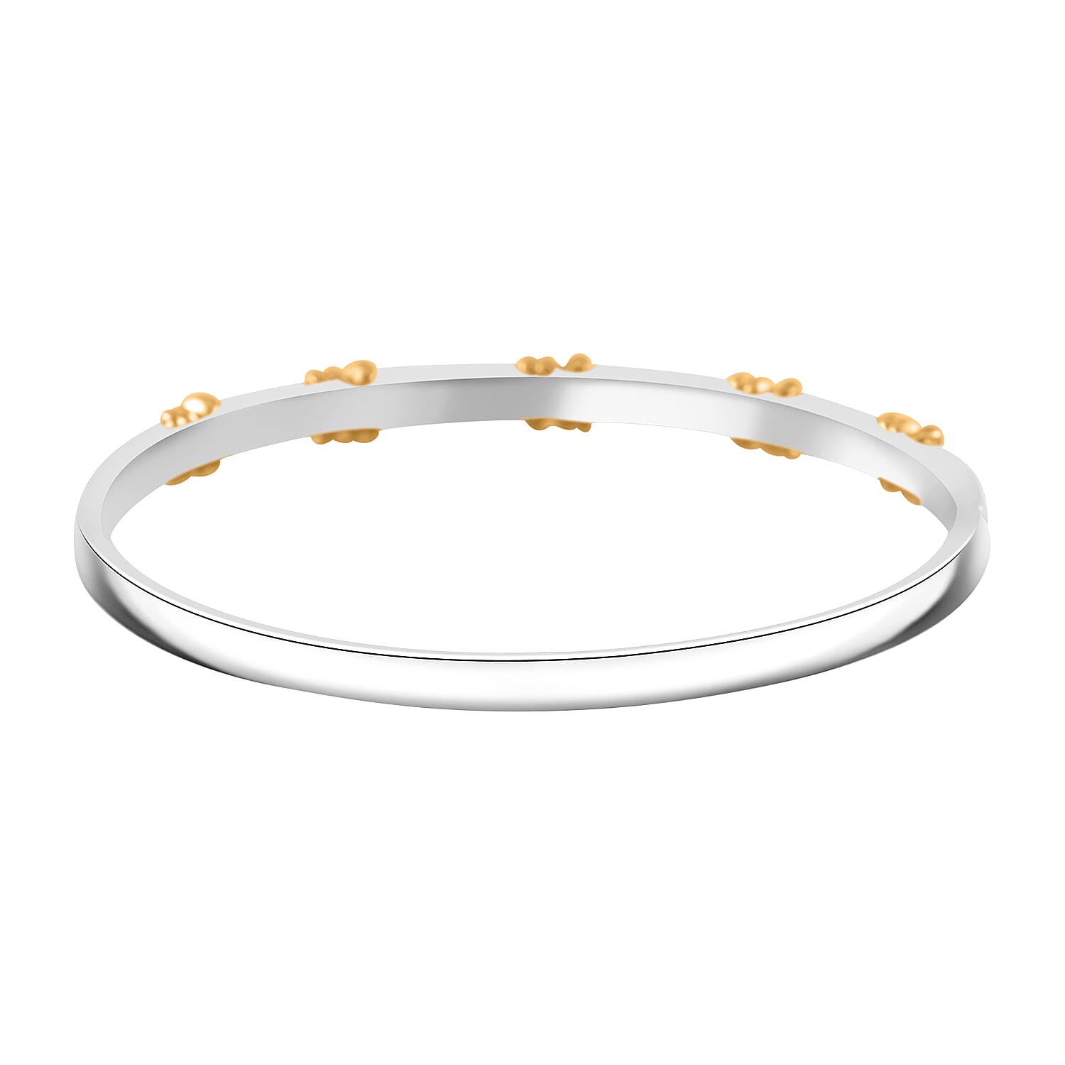 Blue Cubic Zirconia Criss Cross Bangle (Size - 7.5) 10.00 Ct.