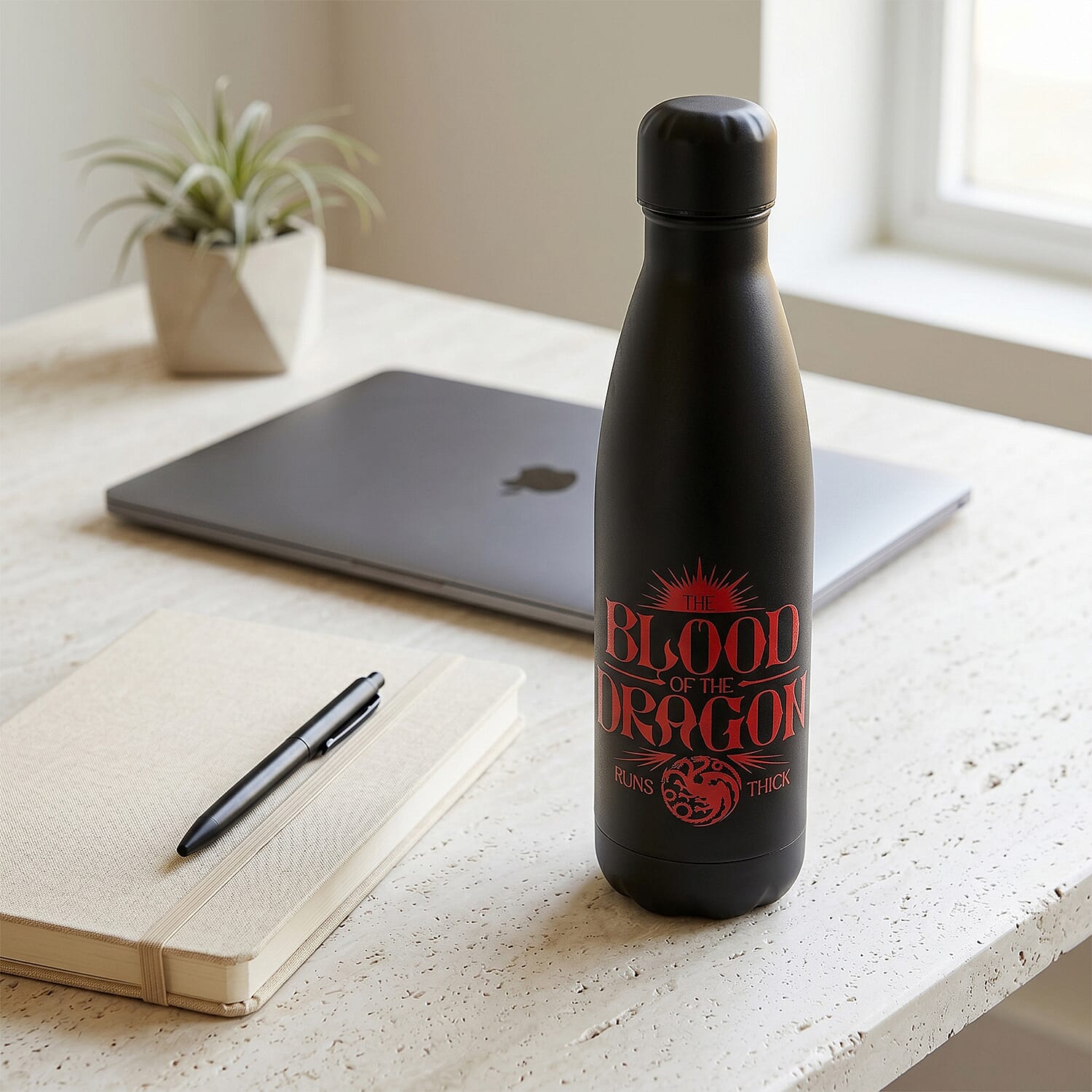 House Of The Dragon - Blood Of The Dragon Metal Water Bottle - Red