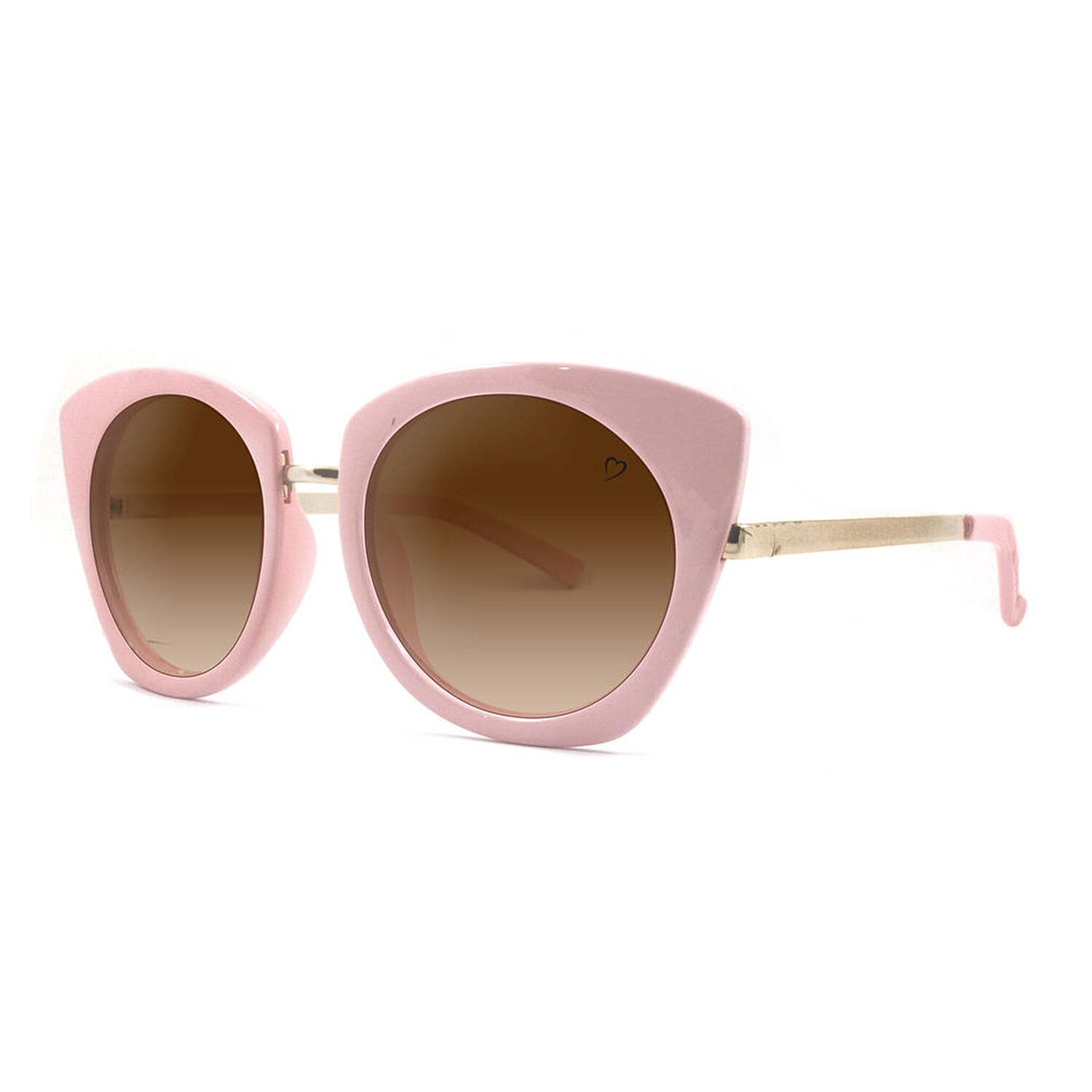 Ruby Rocks Womens Ibiza Brown Lens Cat Eye Sunglasses - Pink