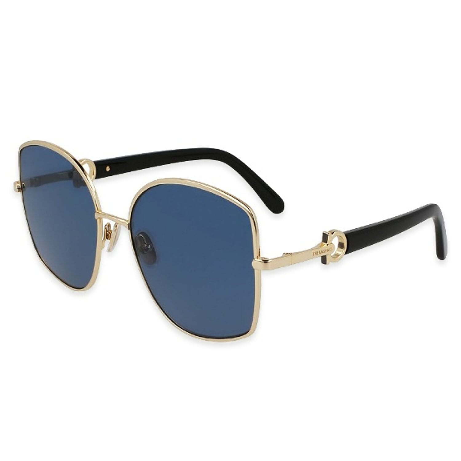 Salvatore Ferragamo Geometric Butterfly Frames Sunglasses - Gold