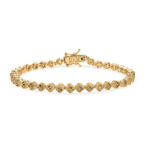 GP Family Legacy Italy - Multi Diamond & Blue Sapphire Tennis Bracelet ...