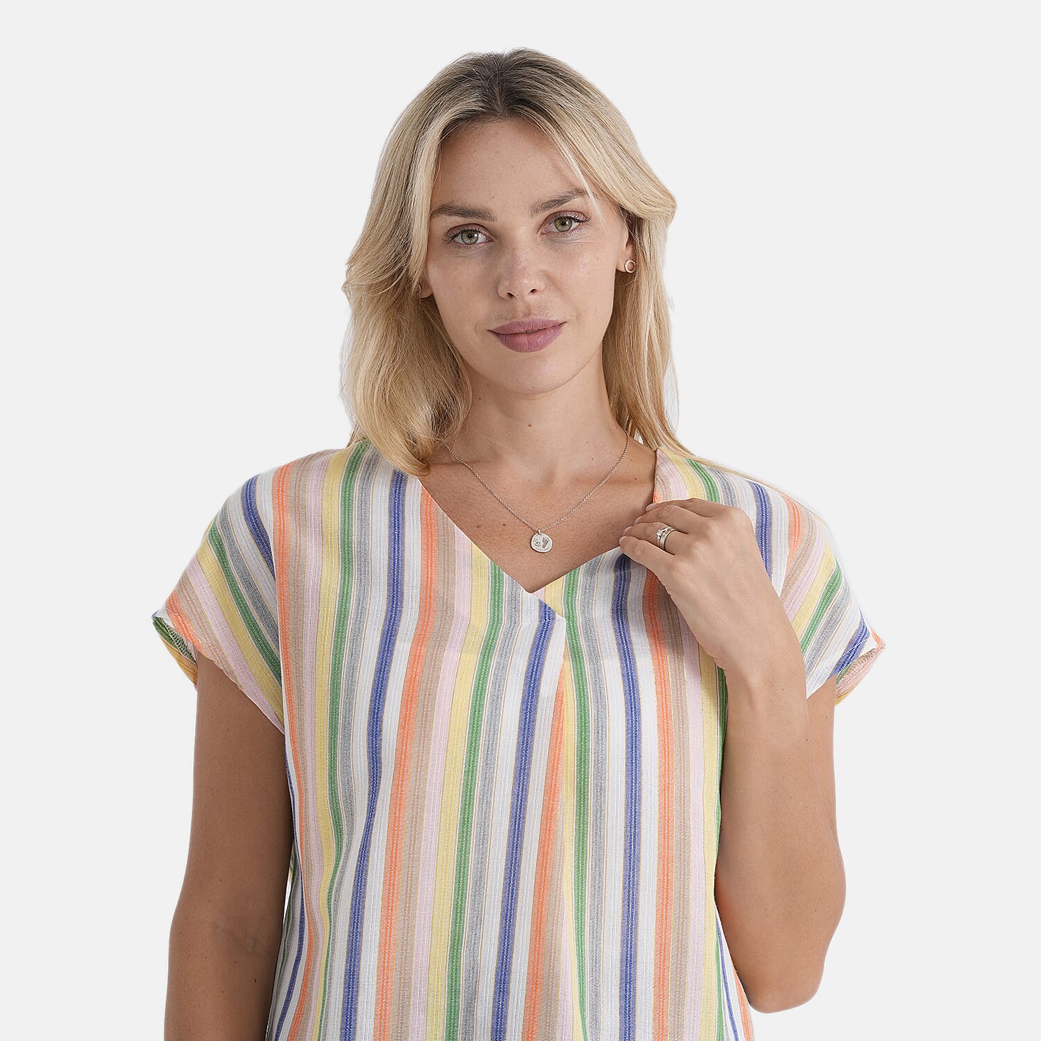 La Marey Patterned Blouse (Size - XL) - Multi Color