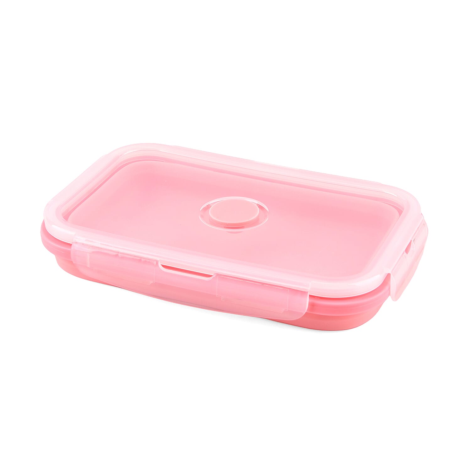 LIVMORE Set of 4 Food-Grade Silicone Collapsible Bowls (350ml-1200ml) - Microwave, Freezer & Dishwasher Safe Stackable Meal Prep Containers - Pink