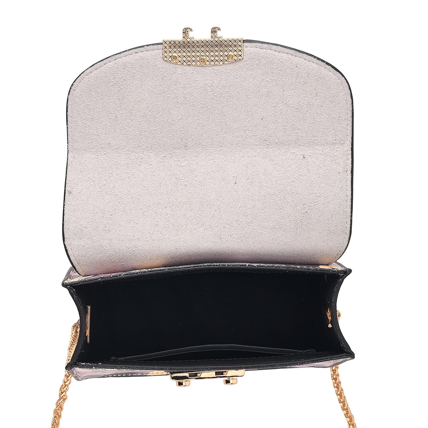Designer Inspired -  Printed Shoulder Bag with Chain Strap