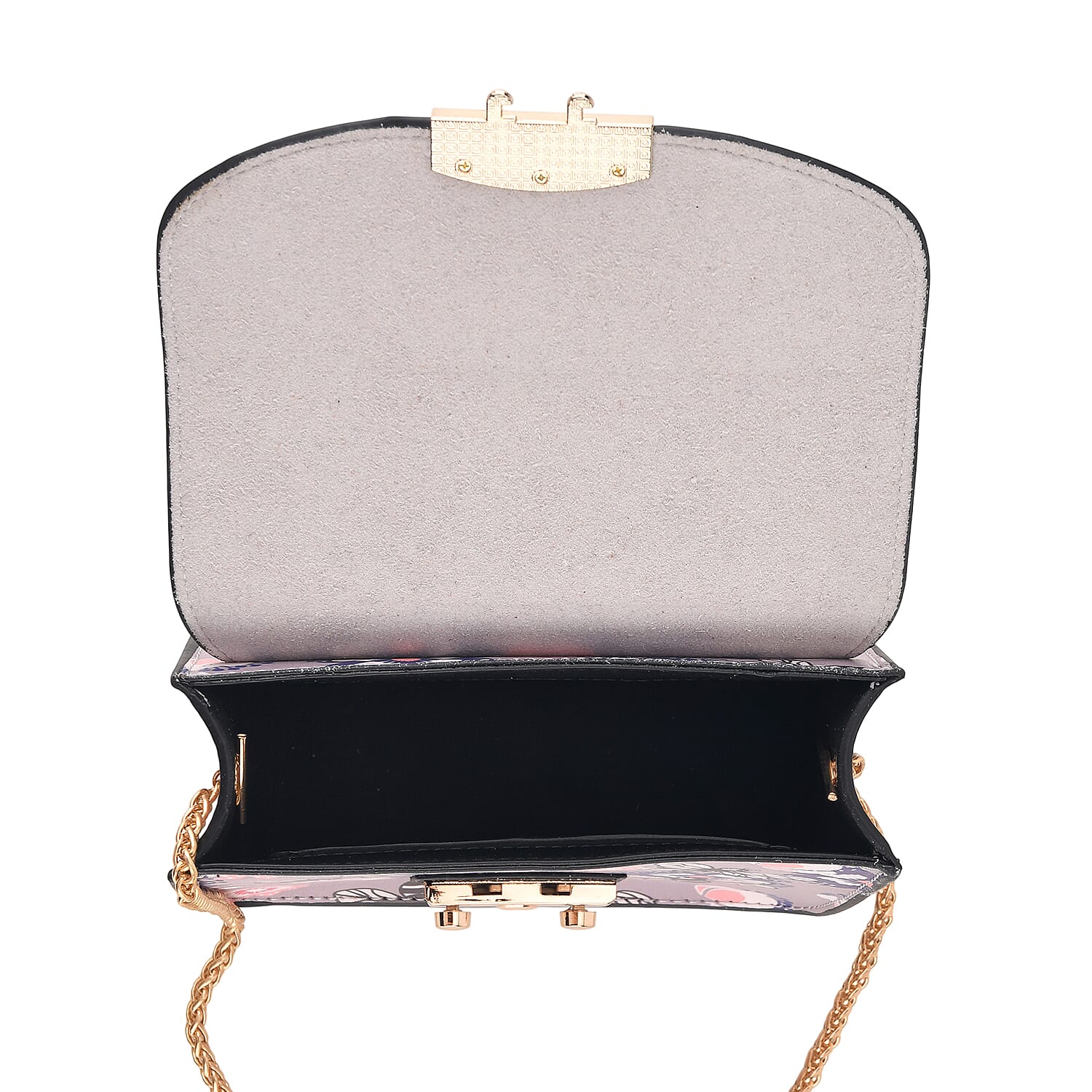 Designer Inspired -  Printed Shoulder Bag with Chain Strap