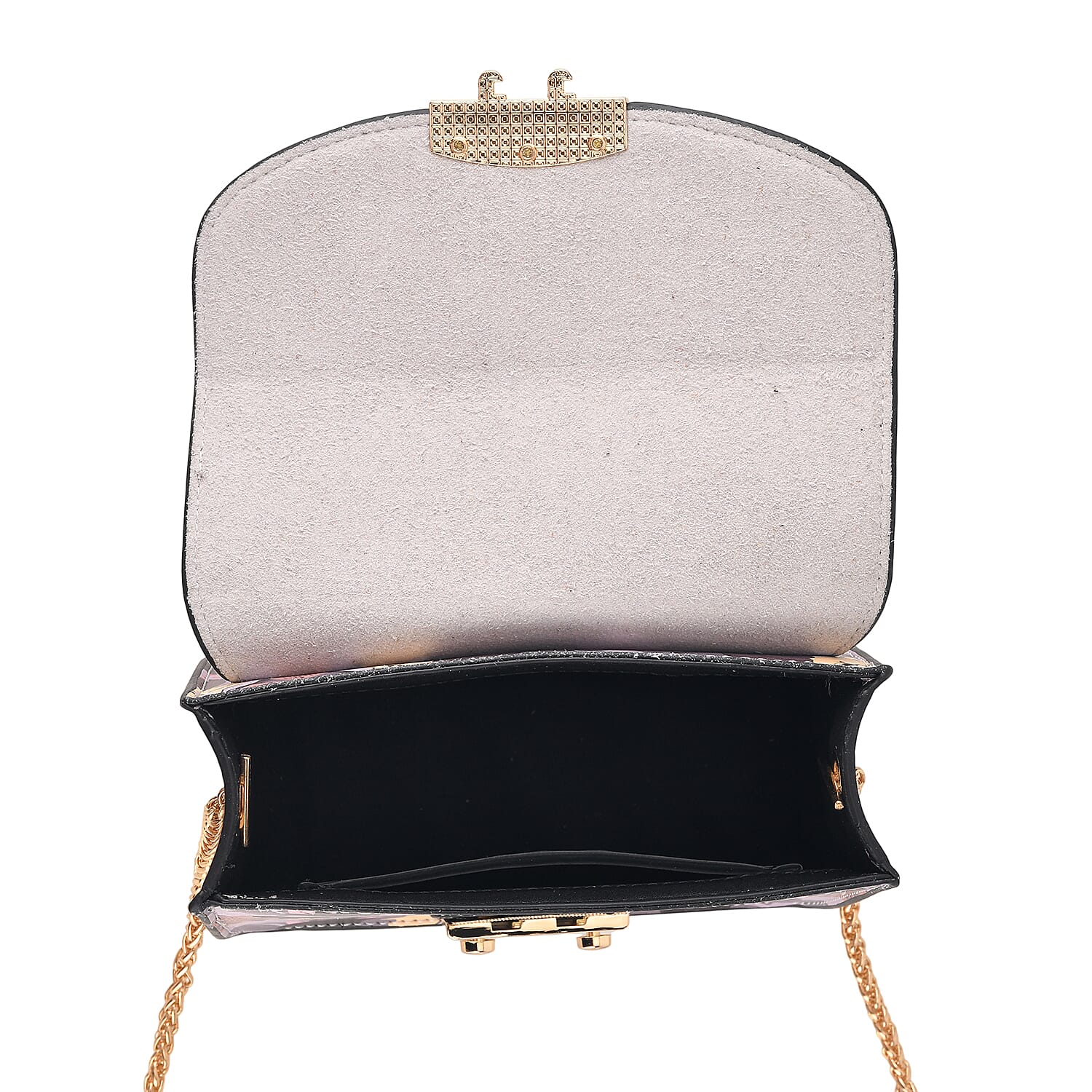 Designer Inspired -  Printed Shoulder Bag with Chain Strap