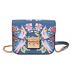 Designer Inspired -  Printed Shoulder Bag with Chain Strap
