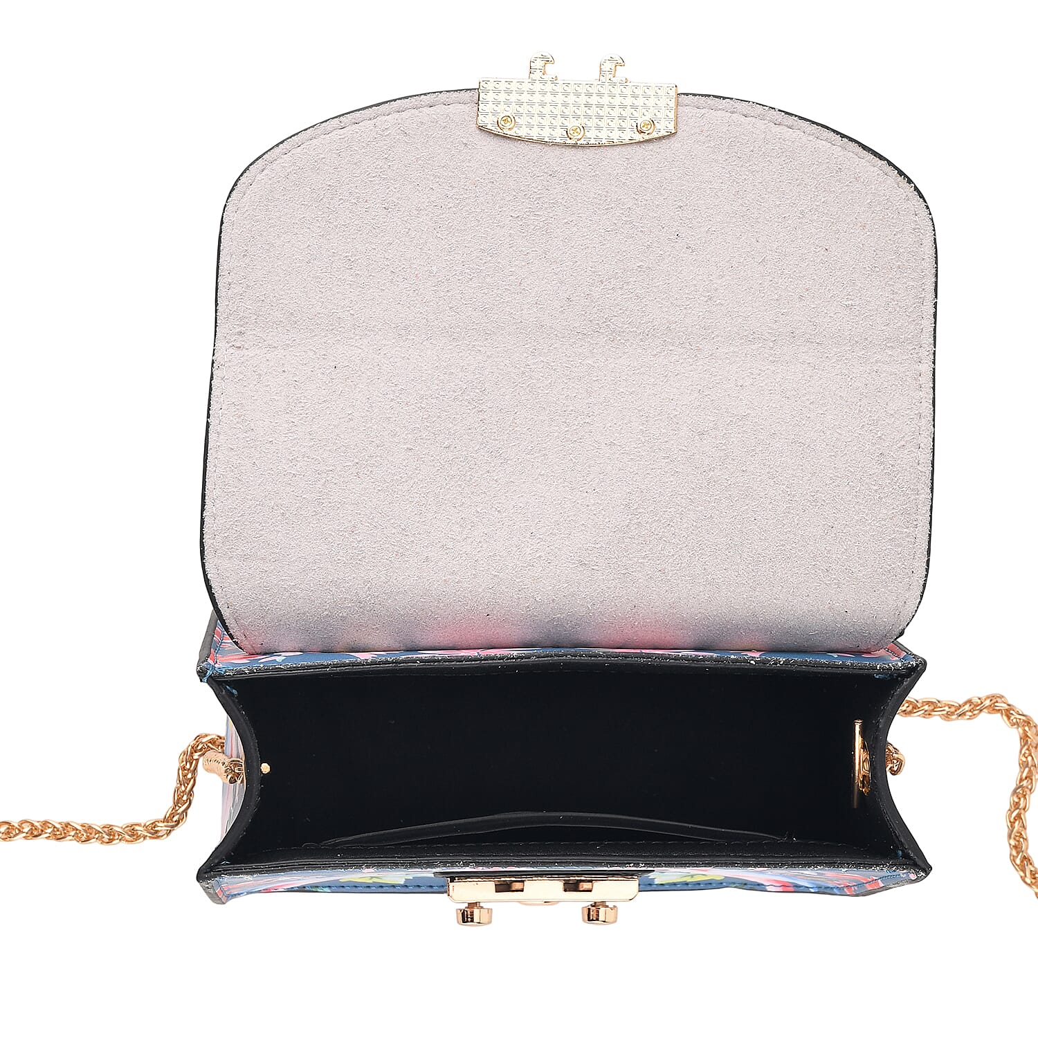 Designer Inspired -  Printed Shoulder Bag with Chain Strap