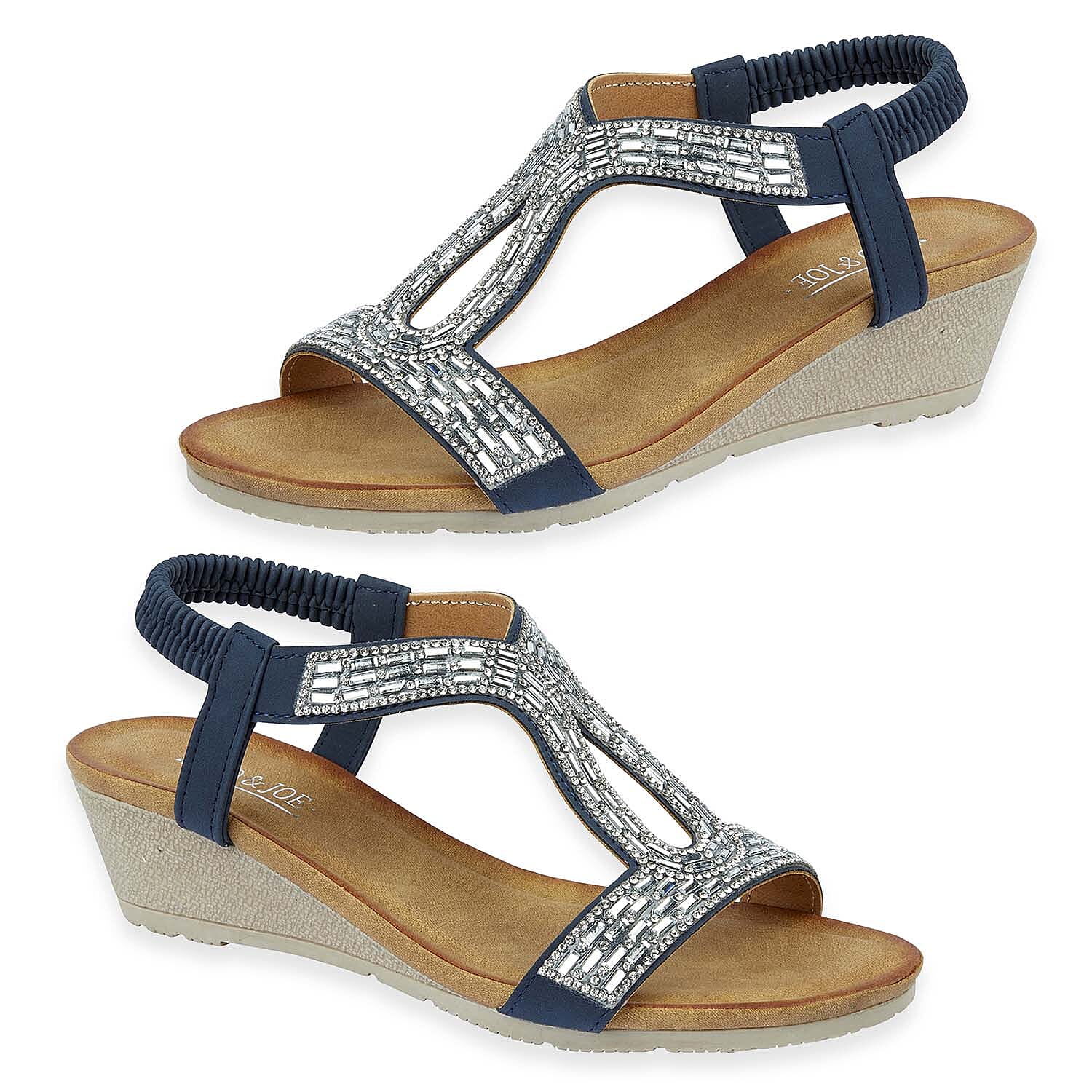 Jo-Joe-Ladies-Sandal-Size-4-Navy