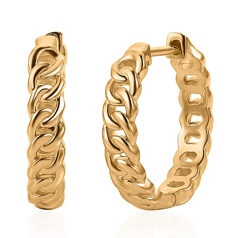 EverTrue - Full Hoop Earring in Yellow Gold Tone