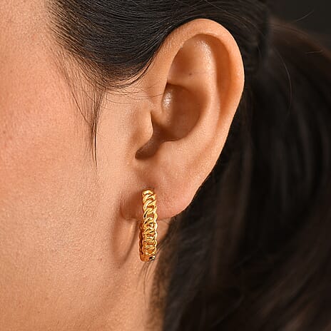 Bronzella Collection - EverTrue Full Hoop Earring in 18K Gold Plating