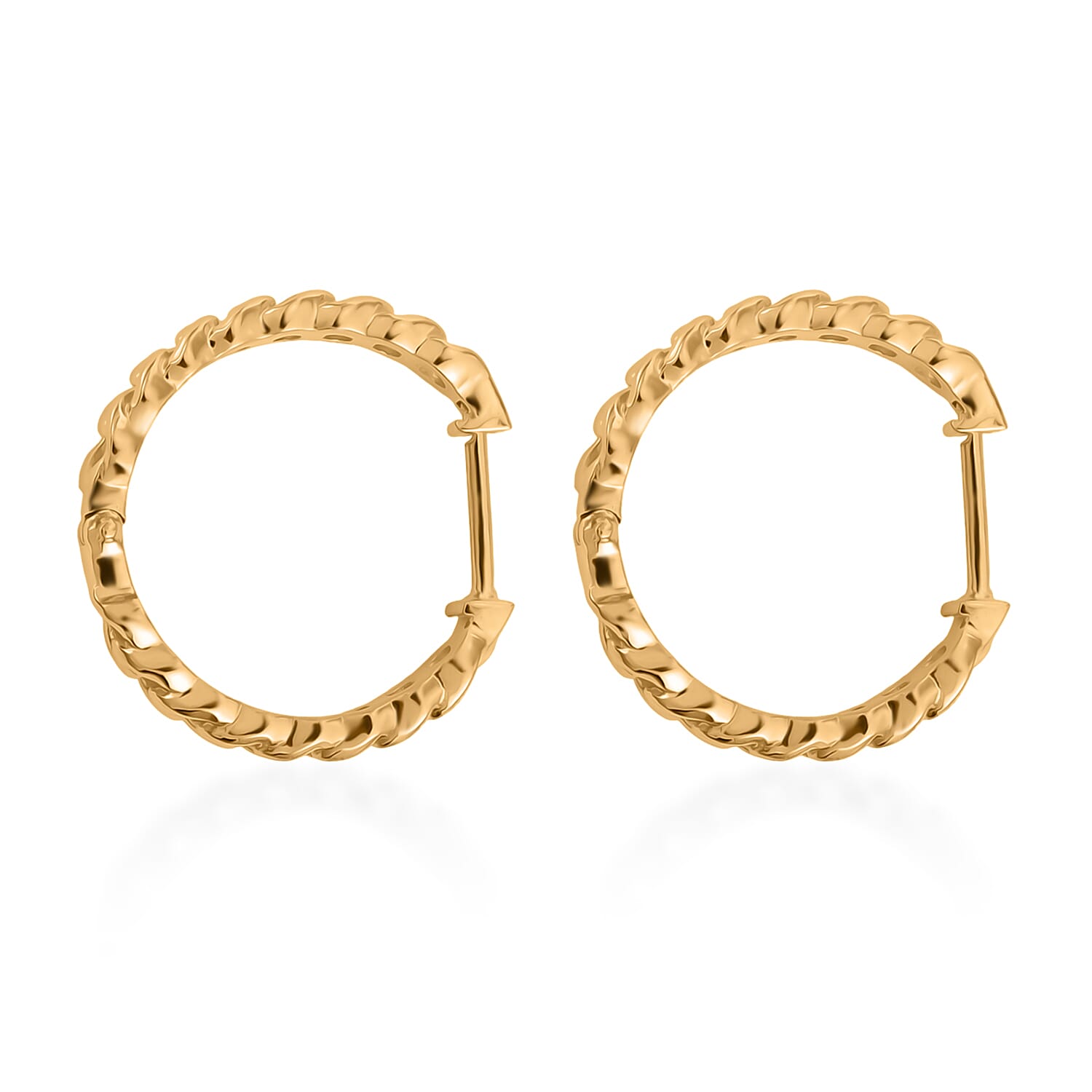 EverTrue - Full Hoop Earring in Yellow Gold Tone