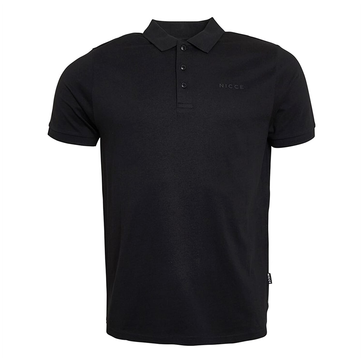 Nicee-Mens-100-Cotton-Polo-Size-L-Black