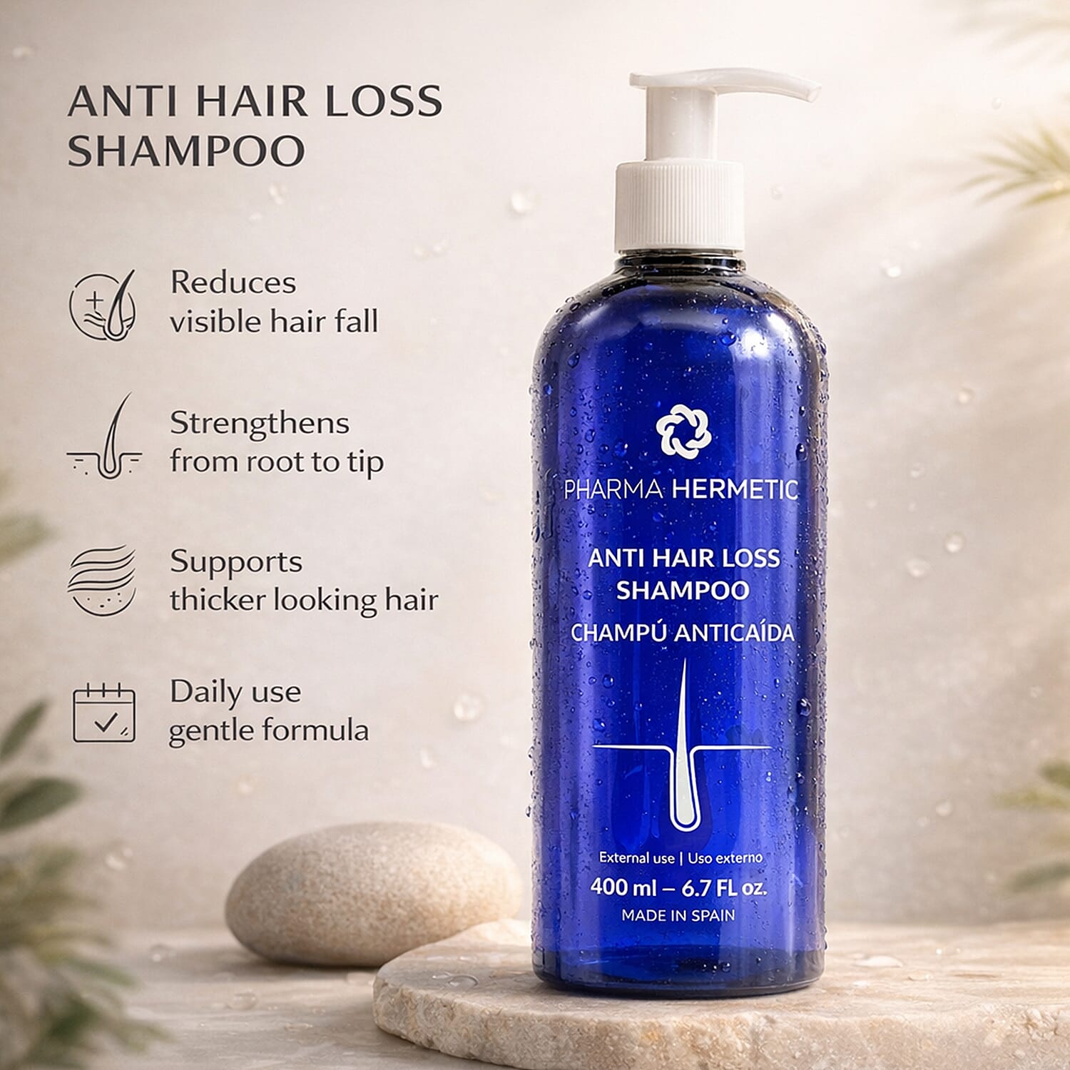 NEW LAUNCH- Pharma Hermetic Anti Hair Loss Shampoo - 400ml