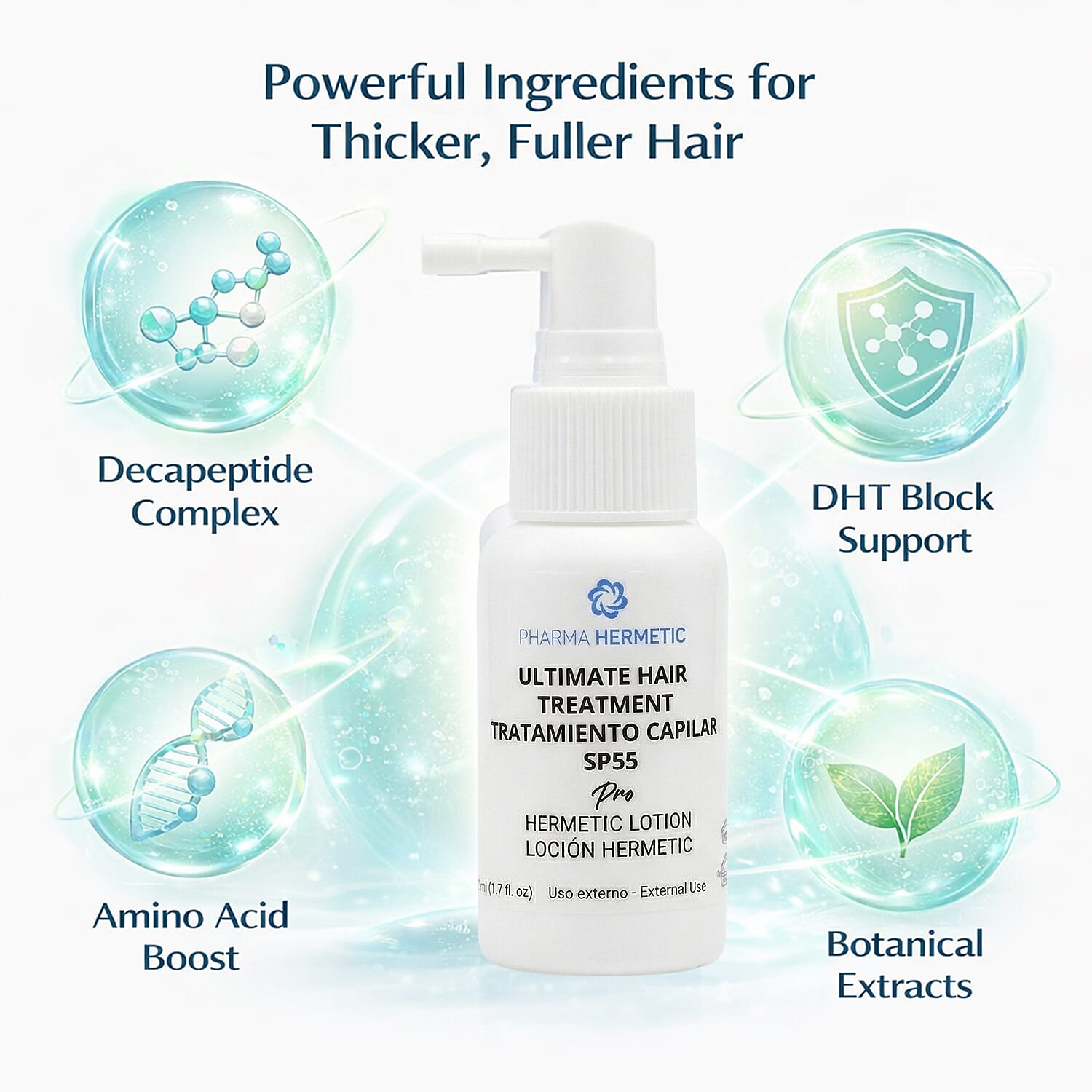 NEW LAUNCH- Pharma Hermetic Hair Growth & Restoration Lotion - 50ml