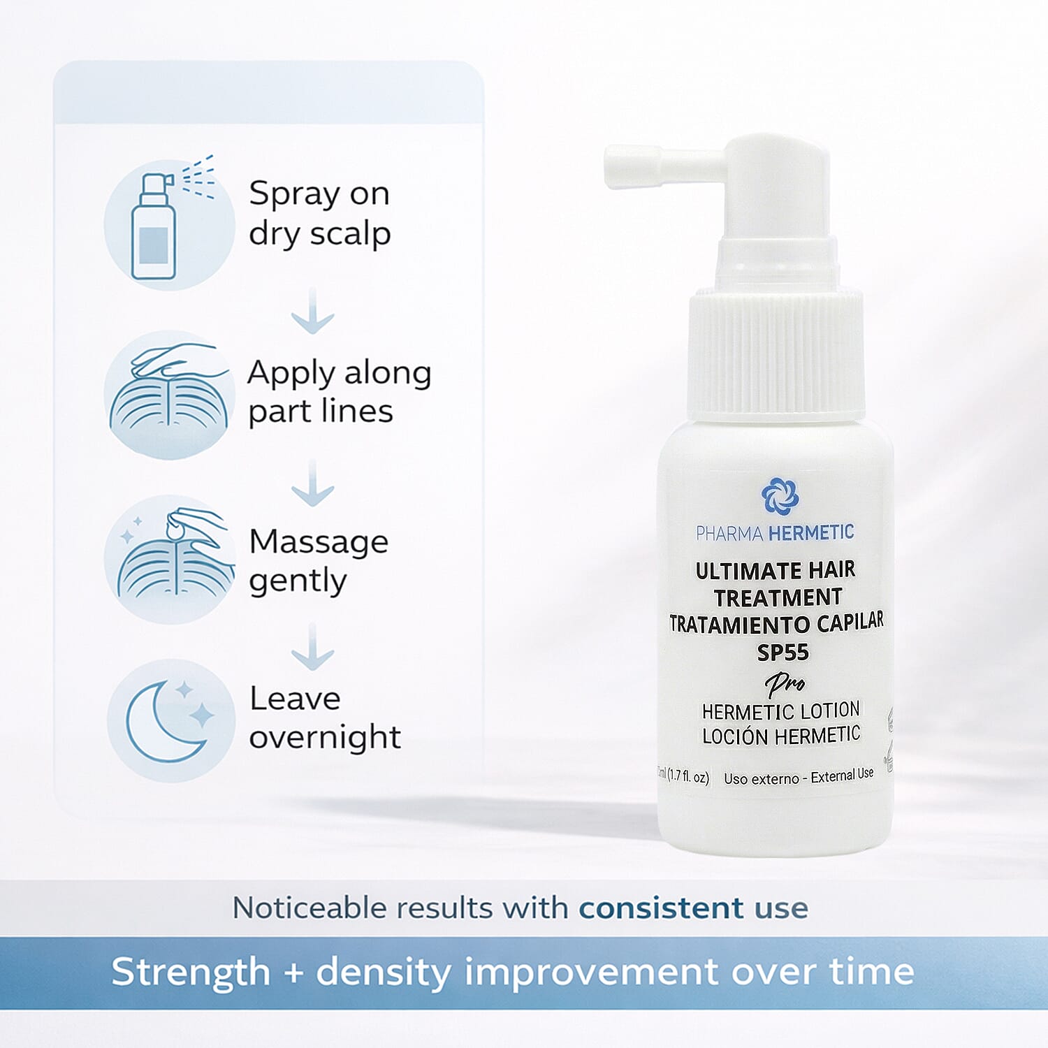 NEW LAUNCH- Pharma Hermetic Hair Growth & Restoration Lotion - 50ml