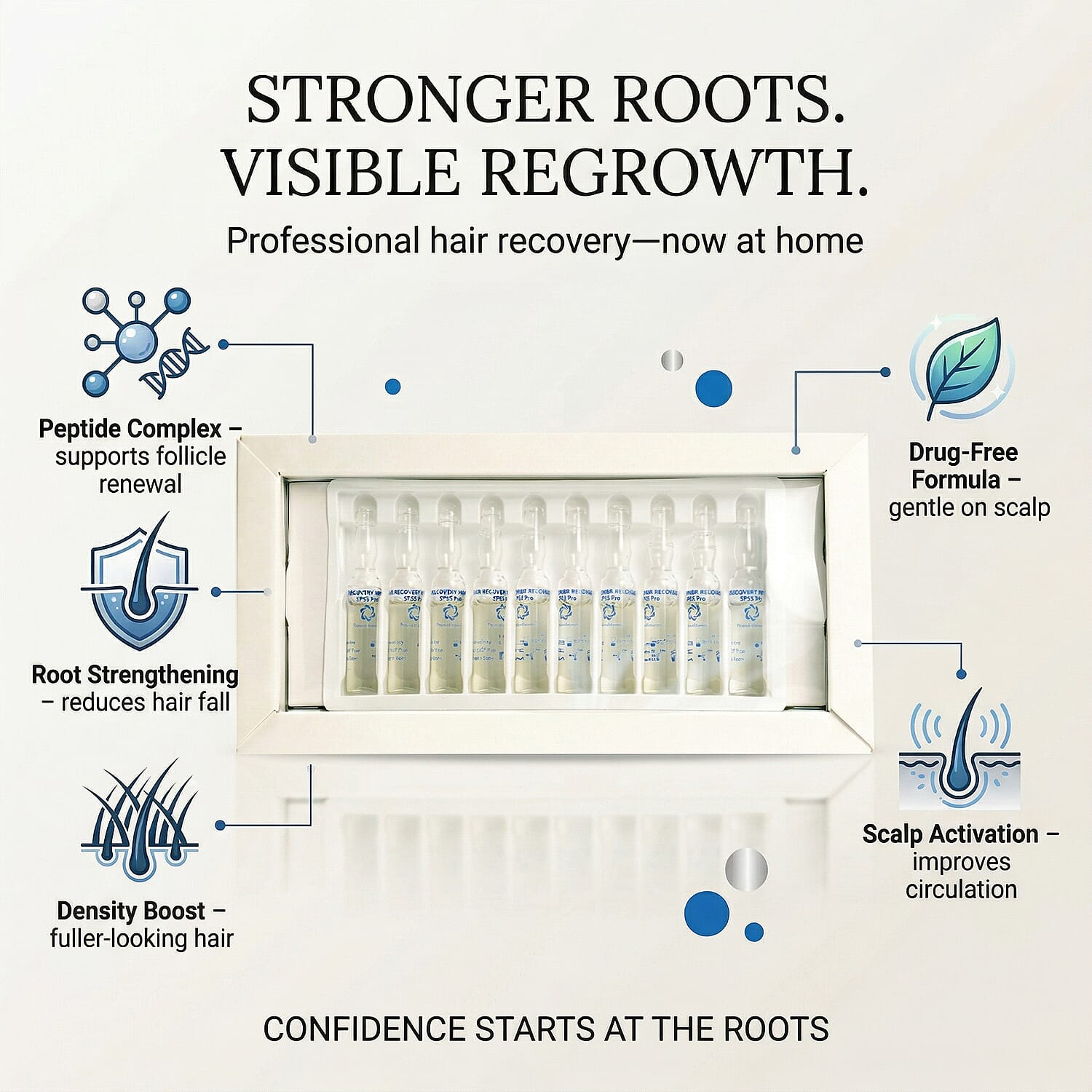 NEW LAUNCH- Pharma Hermetic Hair Recovery Program - 10 X 2ml AMPOULES