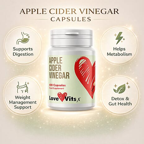NEW LAUNCH- Love Vits Apple Cider Vinegar - 100 Tablets