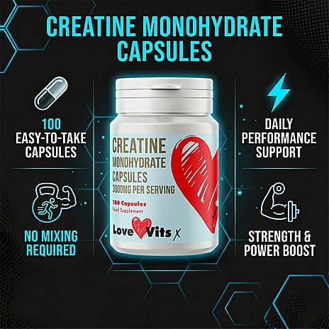 NEW LAUNCH- Love Vits Creatine - 100 Tablets