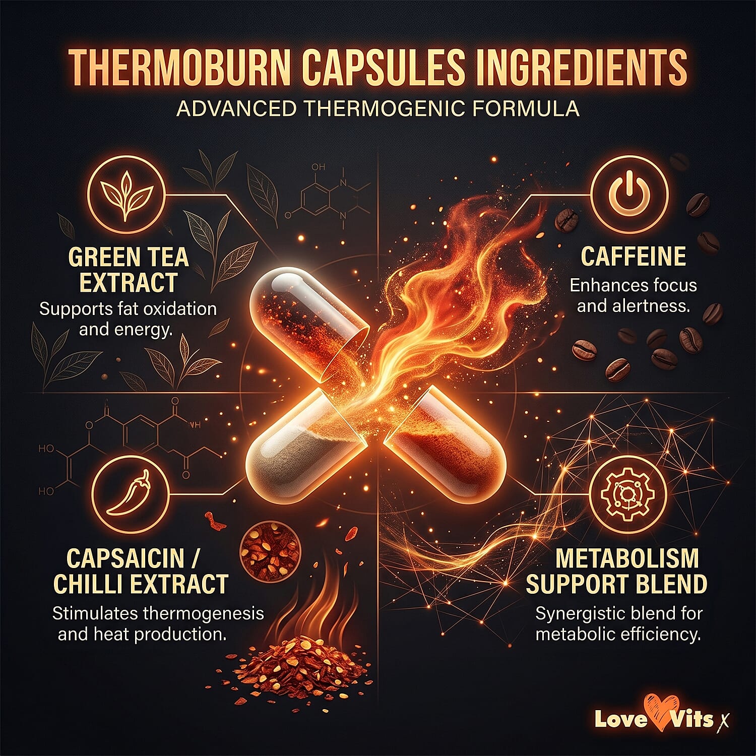 NEW LAUNCH- Love Vits Thermoburn Weight Loss - 100 Tablets