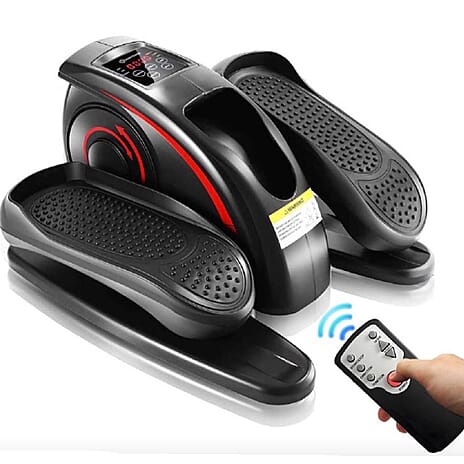 Electric Stepper With Elliptical Pair Belt - LCD Display in New Design - Black - Complimentary Weighted Hula Ring