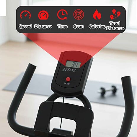 Brand New Closeout - Exercise Spin Bike with Magnetic Resistance, Adjustable Handle Bar and Seat and LCD Monitor - Black