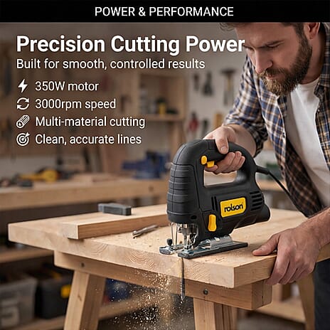 BRAND NEW LAUNCH - Rolson 350W Jigsaw - Black