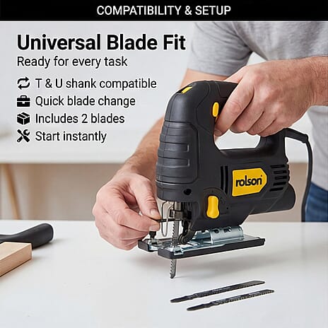 BRAND NEW LAUNCH - Rolson 350W Jigsaw - Black