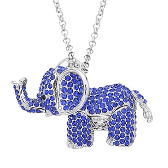 https://tjcuk.sirv.com/Products/85/4/8540879/Blue-Black-Crystal-Glamorous-Elephant-Theme-Necklace-Size-24-2-Ext-in-_8540879.jpg?w=342&h=342