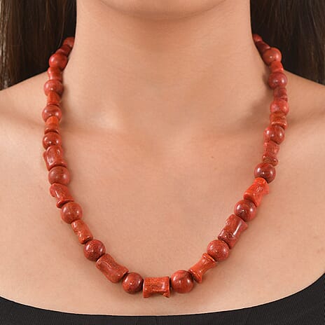Close Out Deal- Sponge Coral Beads Necklace (Size - 20-1 Ext) 290.00 Ct.