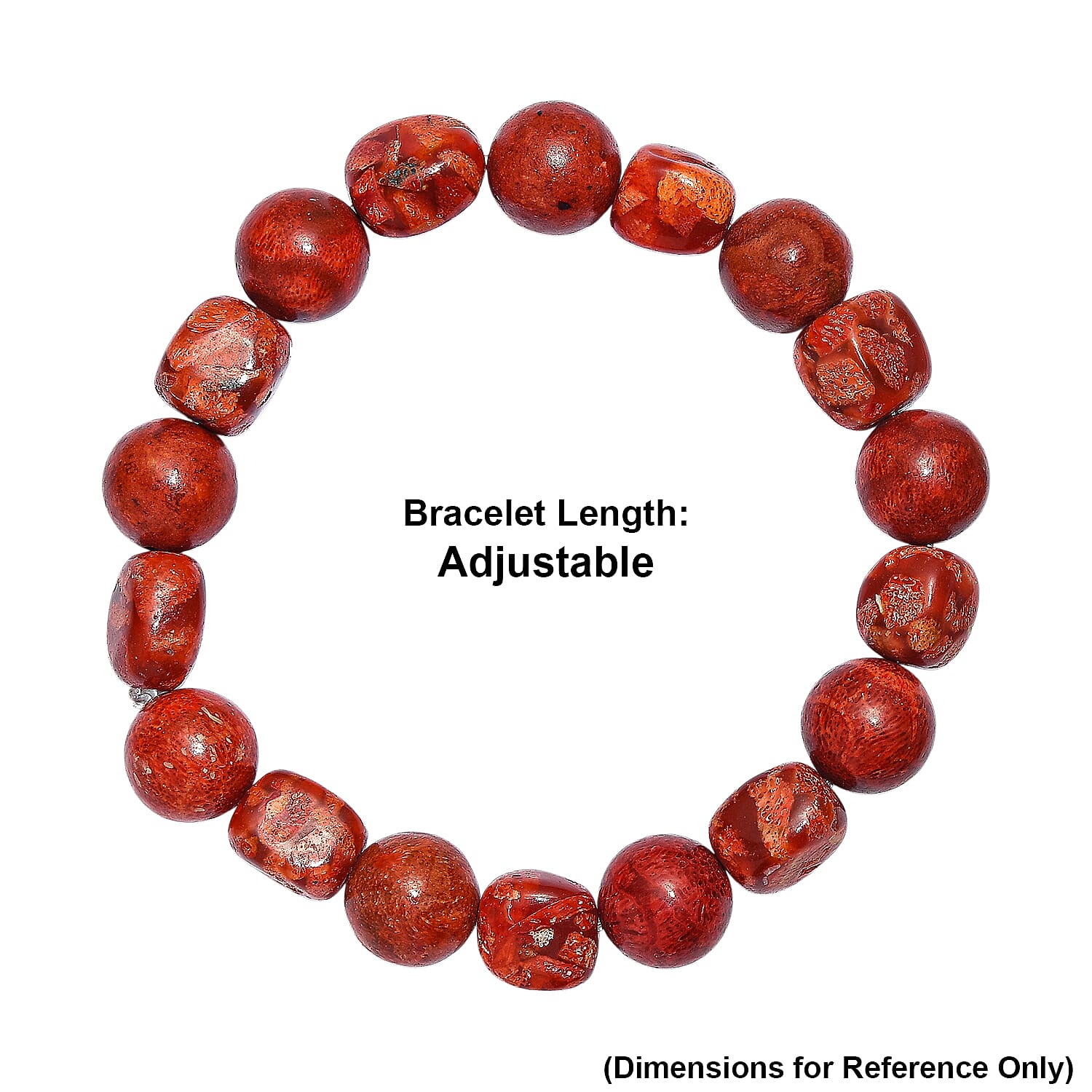 Sponge Coral Adjustable Bracelet 135.00 Ct.