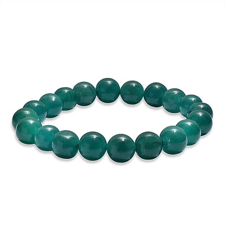 Green Agate Adjustable Bracelet 145.00 Ct.