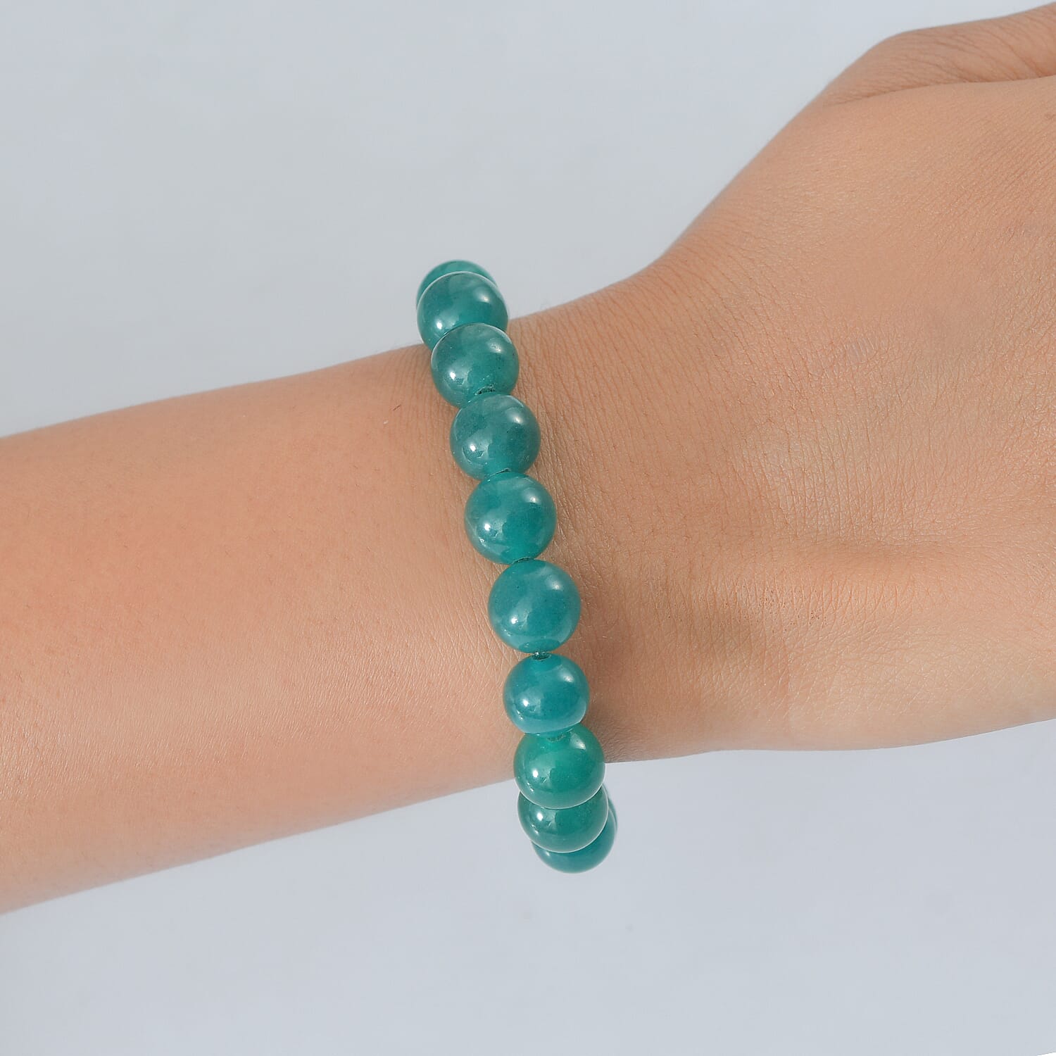 Green Agate Adjustable Bracelet 145.00 Ct.