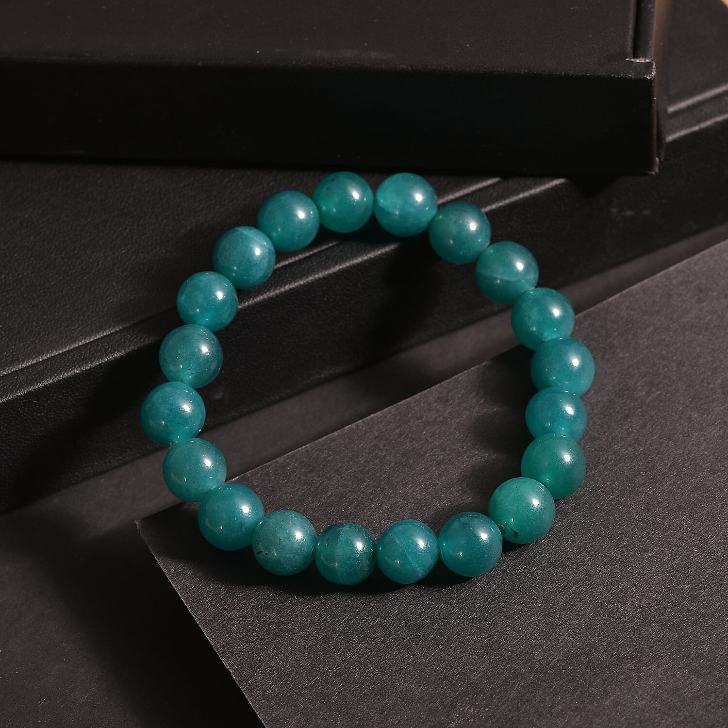 Green Agate Adjustable Bracelet 145.00 Ct.