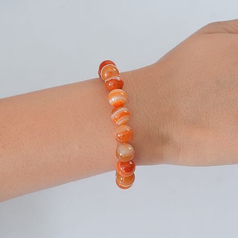 Banded Agate Adjustable Beads Bracelet 140.00 Ct.