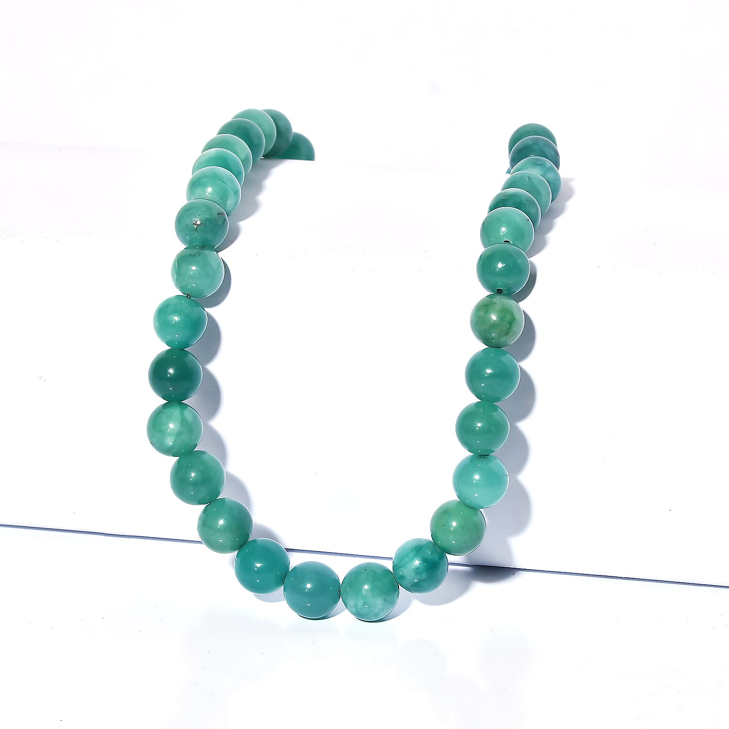 EverTrue - Green Agate Necklace (Size - 18-2 Ext) in Yellow Gold Tone 315.000 Ct.