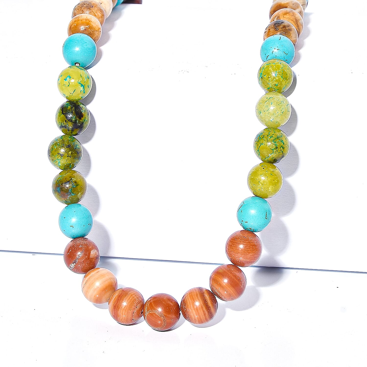 Close Out Deal- Multi Gemstones Necklace (Size - 18-2 Ext)  310.00 Ct.