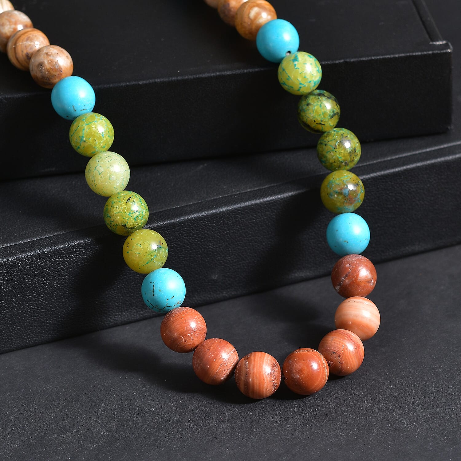 Close Out Deal- Multi Gemstones Necklace (Size - 18-2 Ext)  310.00 Ct.