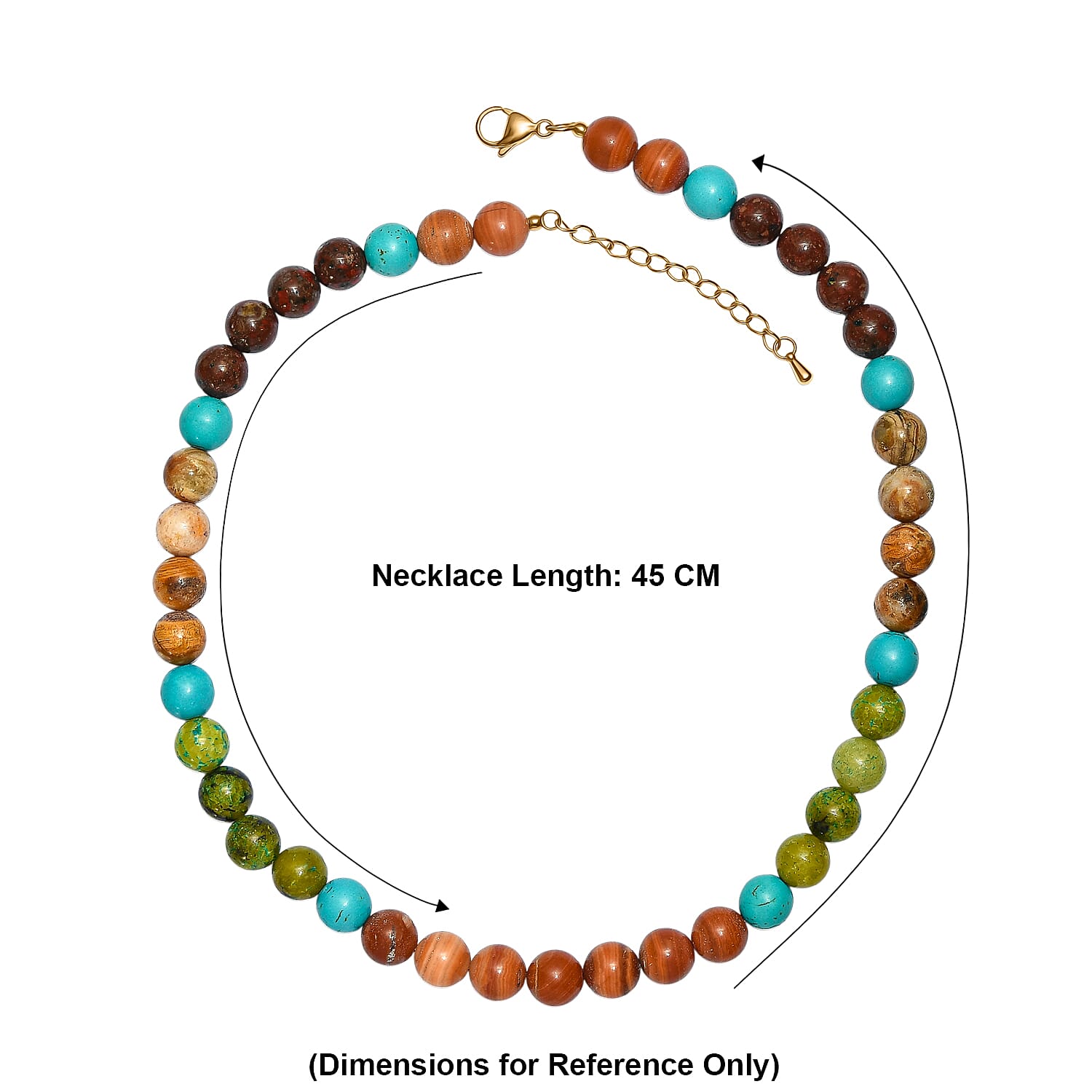 Close Out Deal- Multi Gemstones Necklace (Size - 18-2 Ext)  310.00 Ct.